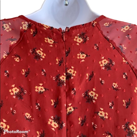 Love Fire Brick Red Fit and Flare Mini Dress - Picture 10 of 13